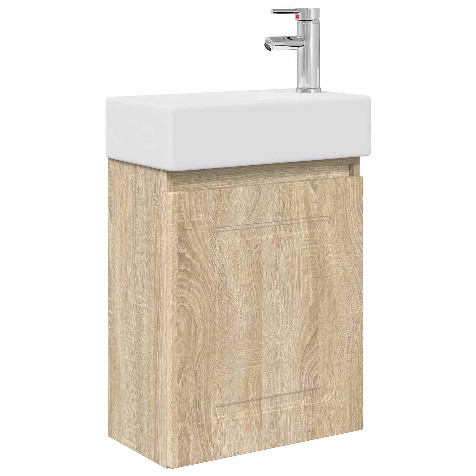 Μονάδα μπάνιου με βρύση Sonoma Δρυς 45,5 x 22,5 x 84 εκ - Pakobazaar