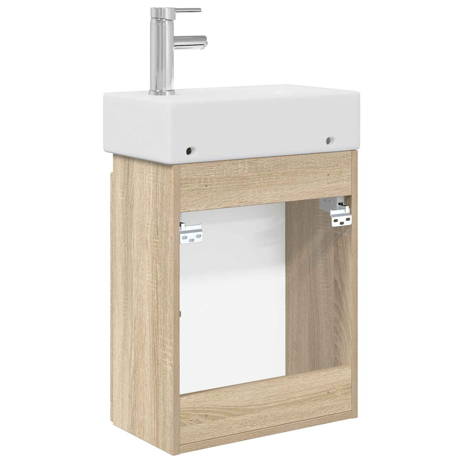 Μονάδα μπάνιου με βρύση Sonoma Δρυς 45,5 x 22,5 x 84 εκ - Pakobazaar