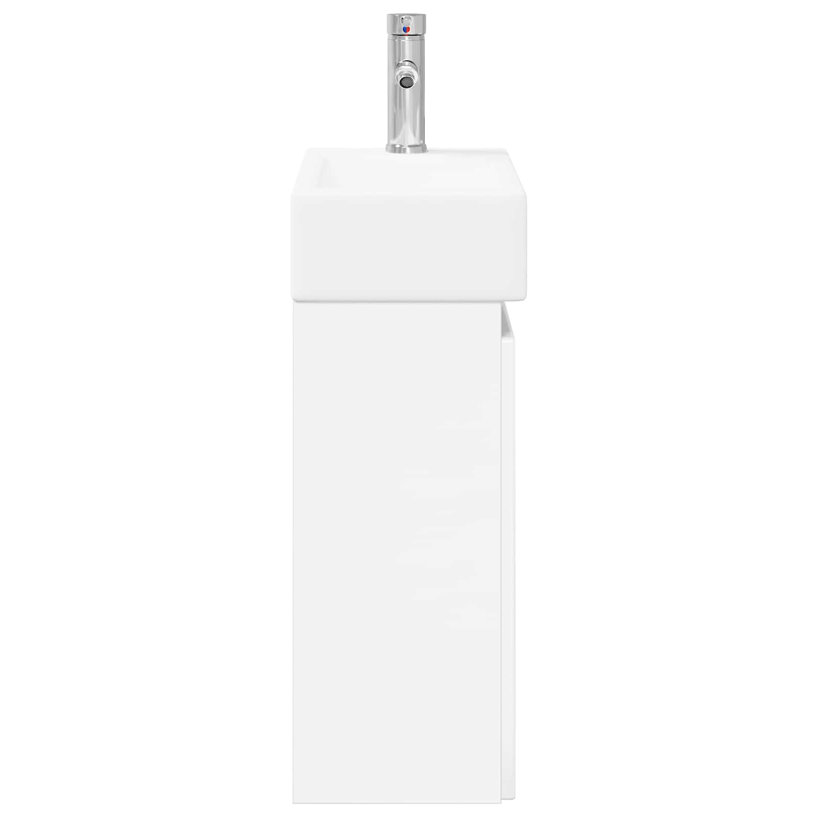 Μονάδα μπάνιου με βρύση Γυαλιστερό Λευκό 45,5 x 22,5 x 84 εκ - Pakobazaar