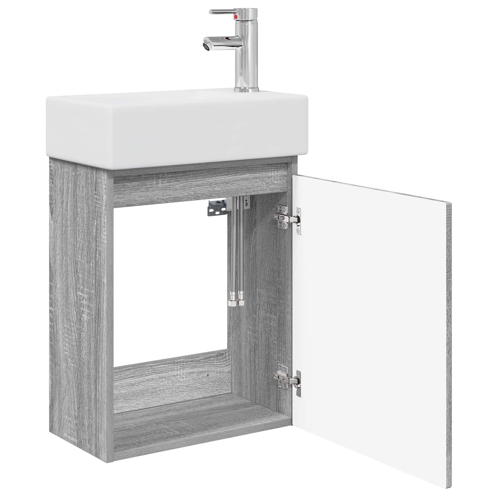 Μονάδα μπάνιου με βρύση Γκρι Sonoma 45,5 x 22,5 x 84 εκ - Pakobazaar