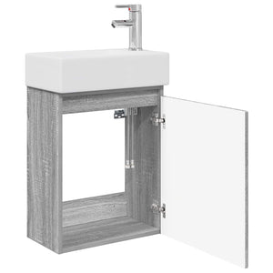 Μονάδα μπάνιου με βρύση Γκρι Sonoma 45,5 x 22,5 x 84 εκ - Pakobazaar