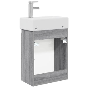 Μονάδα μπάνιου με βρύση Γκρι Sonoma 45,5 x 22,5 x 84 εκ - Pakobazaar