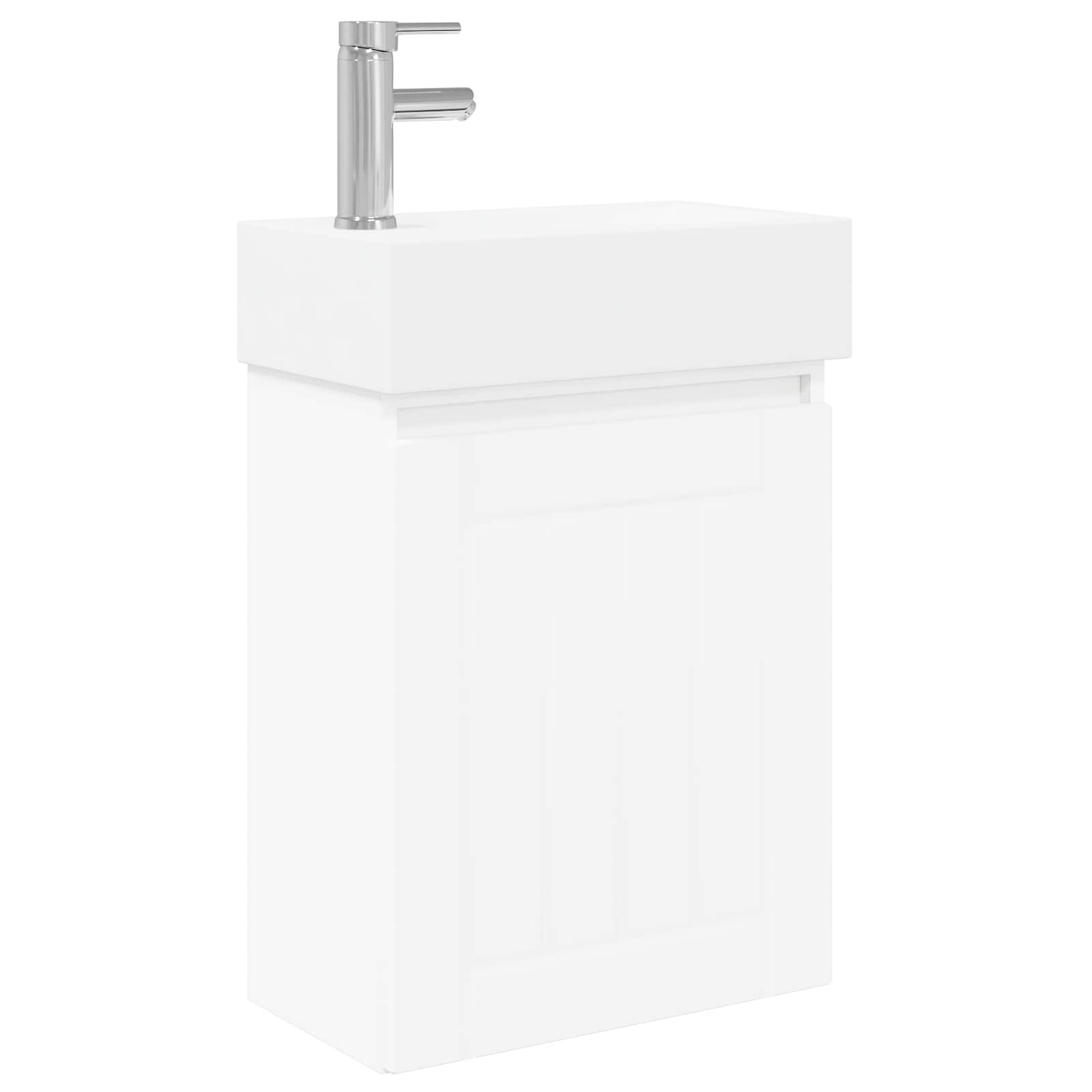 Μονάδα μπάνιου με βρύση Λευκό 45,5 x 25,5 x 84 εκ - Pakobazaar