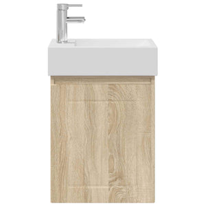 Μονάδα μπάνιου με βρύση Sonoma Δρυς 45,5 x 25,5 x 84 εκ - Pakobazaar