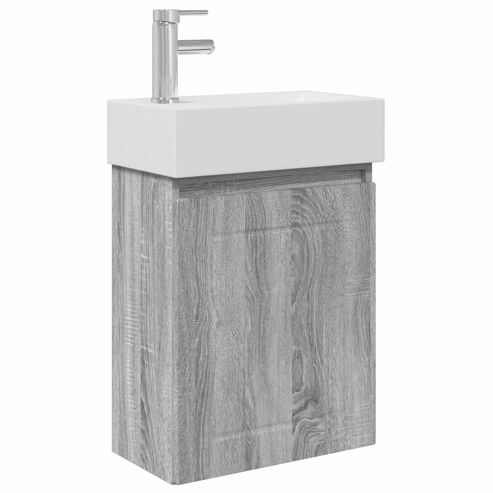 Μονάδα μπάνιου με βρύση Γκρι Sonoma 45,5 x 25,5 x 84 εκ - Pakobazaar