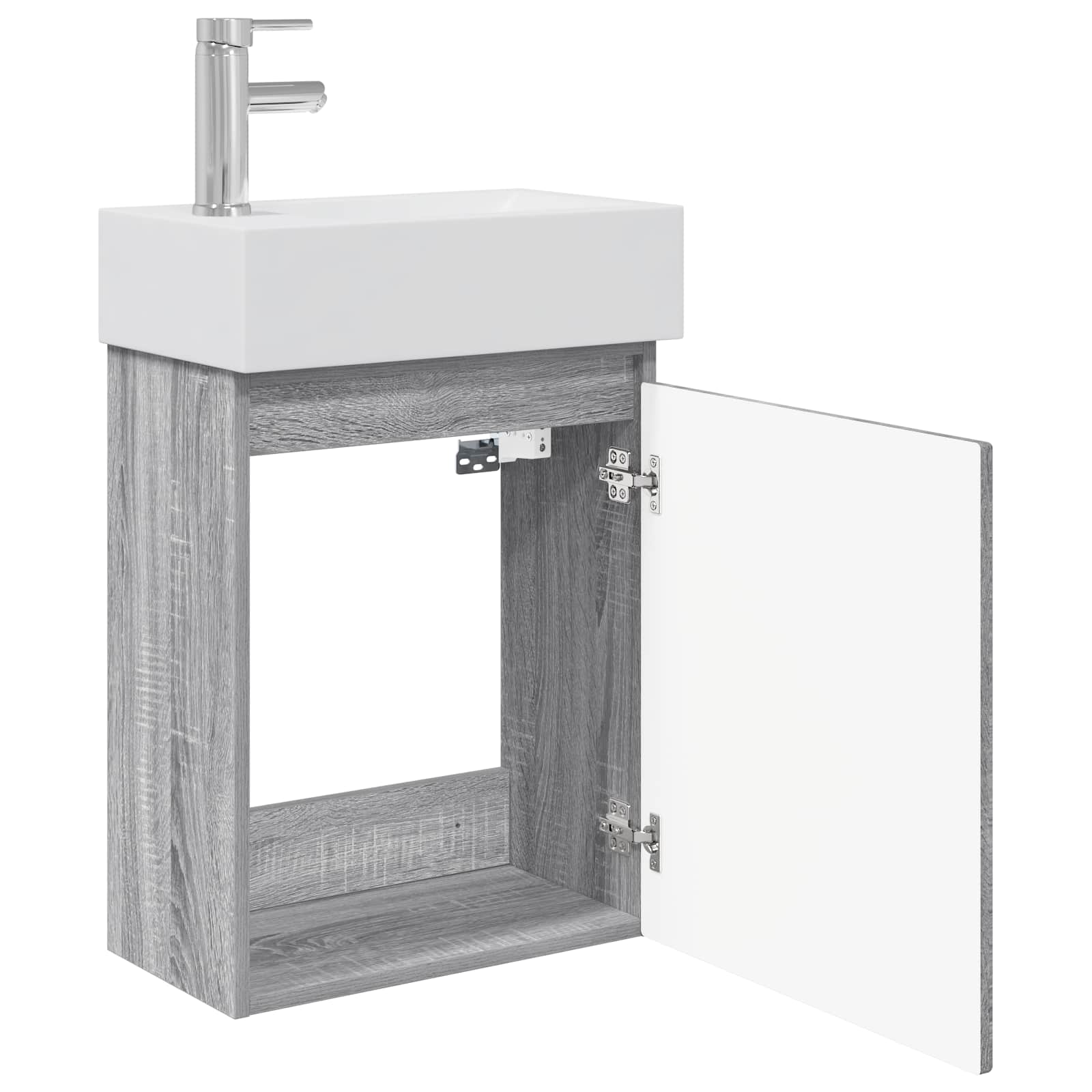 Μονάδα μπάνιου με βρύση Γκρι Sonoma 45,5 x 25,5 x 84 εκ - Pakobazaar