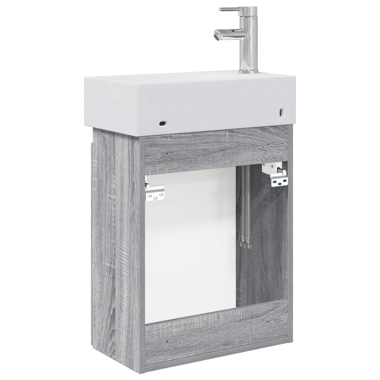 Μονάδα μπάνιου με βρύση Γκρι Sonoma 45,5 x 25,5 x 84 εκ - Pakobazaar