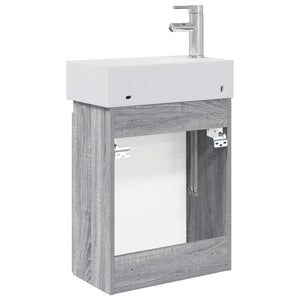 Μονάδα μπάνιου με βρύση Γκρι Sonoma 45,5 x 25,5 x 84 εκ - Pakobazaar