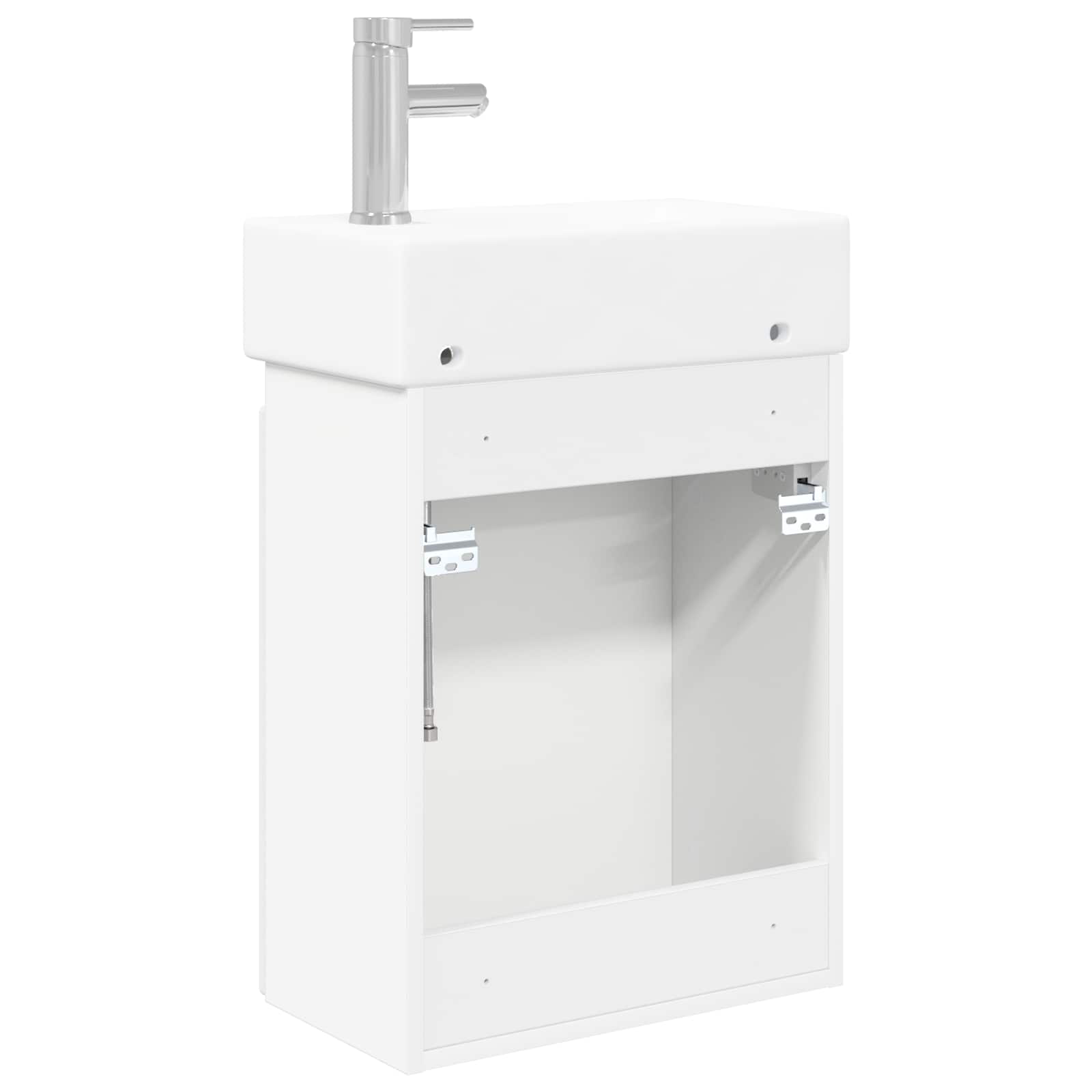Μονάδα μπάνιου με βρύση Λευκό 45,5 x 25,5 x 84 εκ - Pakobazaar