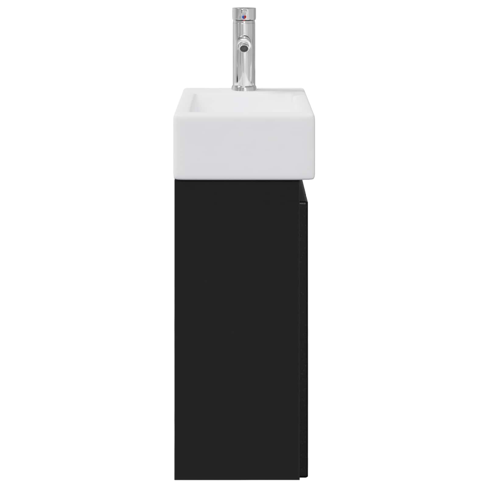 Μονάδα μπάνιου με βρύση Μαύρο 45,5 x 25,5 x 84 εκ - Pakobazaar