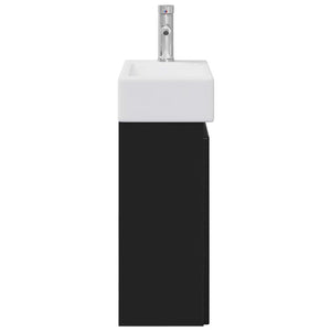 Μονάδα μπάνιου με βρύση Μαύρο 45,5 x 25,5 x 84 εκ - Pakobazaar