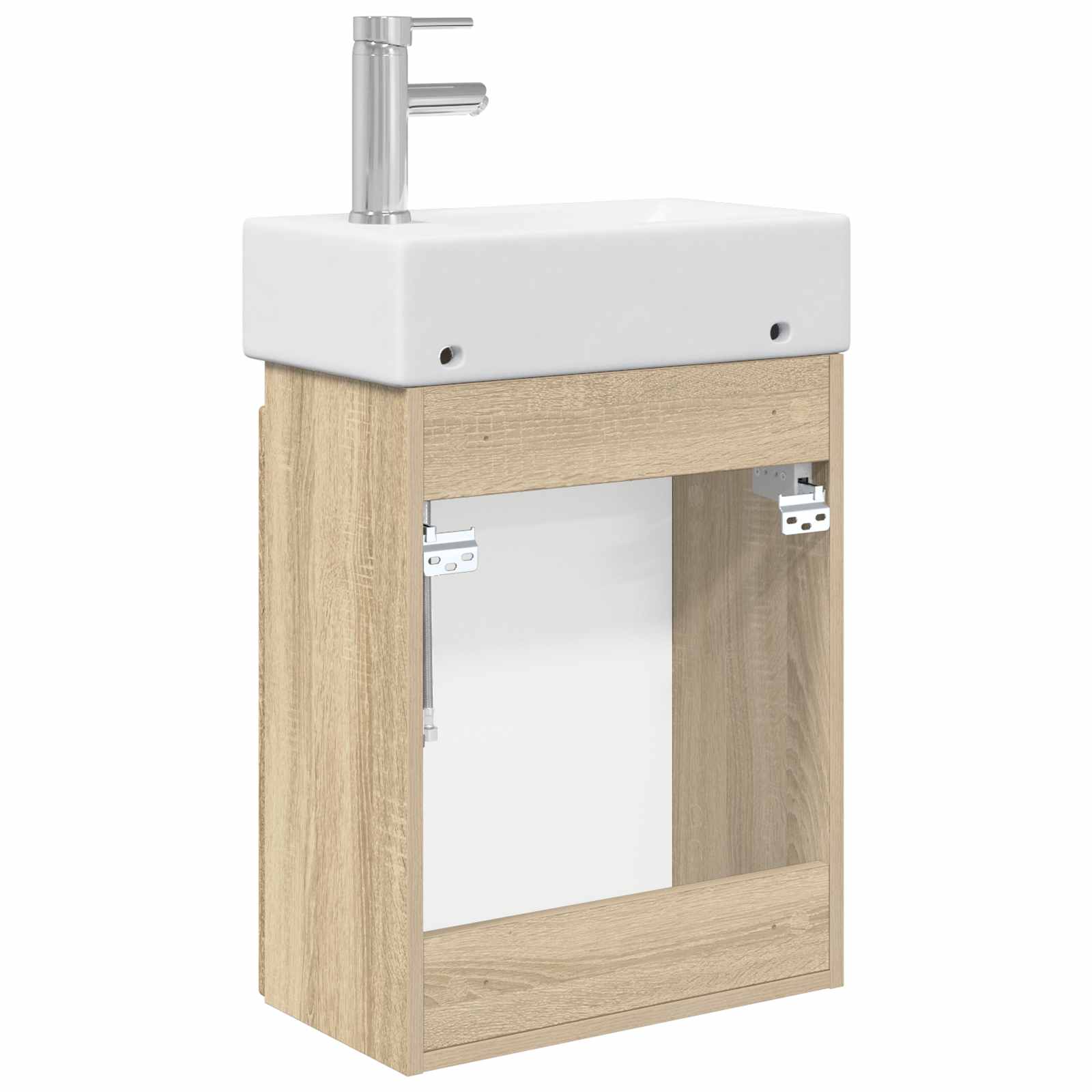 Μονάδα μπάνιου με βρύση Sonoma Δρυς 45,5 x 25,5 x 84 εκ - Pakobazaar