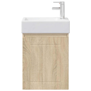 Μονάδα μπάνιου με βρύση Sonoma Δρυς 45,5 x 25,5 x 84 εκ - Pakobazaar