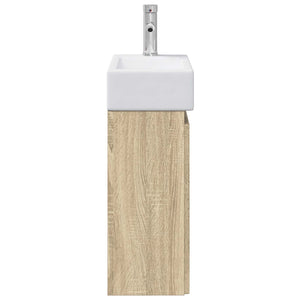 Μονάδα μπάνιου με βρύση Sonoma Δρυς 45,5 x 25,5 x 84 εκ - Pakobazaar