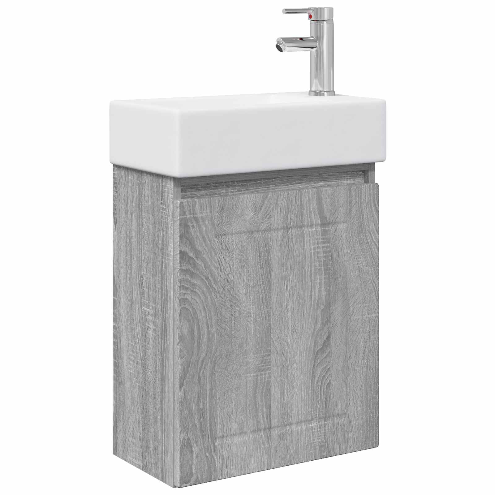 Μονάδα μπάνιου με βρύση Γκρι Sonoma 45,5 x 25,5 x 84 εκ - Pakobazaar