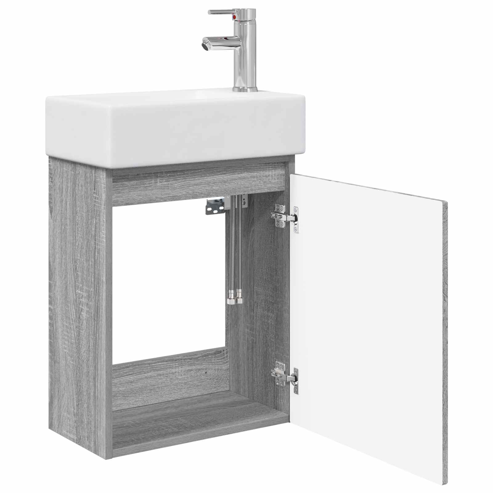 Μονάδα μπάνιου με βρύση Γκρι Sonoma 45,5 x 25,5 x 84 εκ - Pakobazaar
