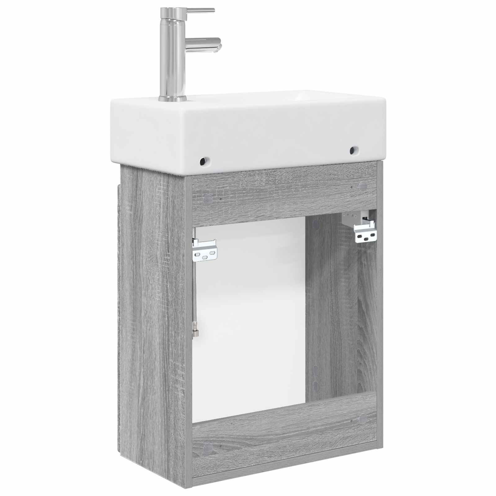 Μονάδα μπάνιου με βρύση Γκρι Sonoma 45,5 x 25,5 x 84 εκ - Pakobazaar