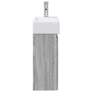 Μονάδα μπάνιου με βρύση Γκρι Sonoma 45,5 x 25,5 x 84 εκ - Pakobazaar