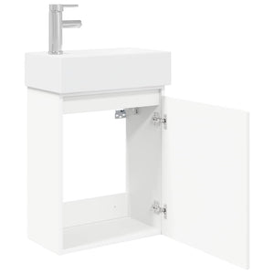 Μονάδα μπάνιου με βρύση Λευκό 45,5 x 22,5 x 84 εκ - Pakobazaar
