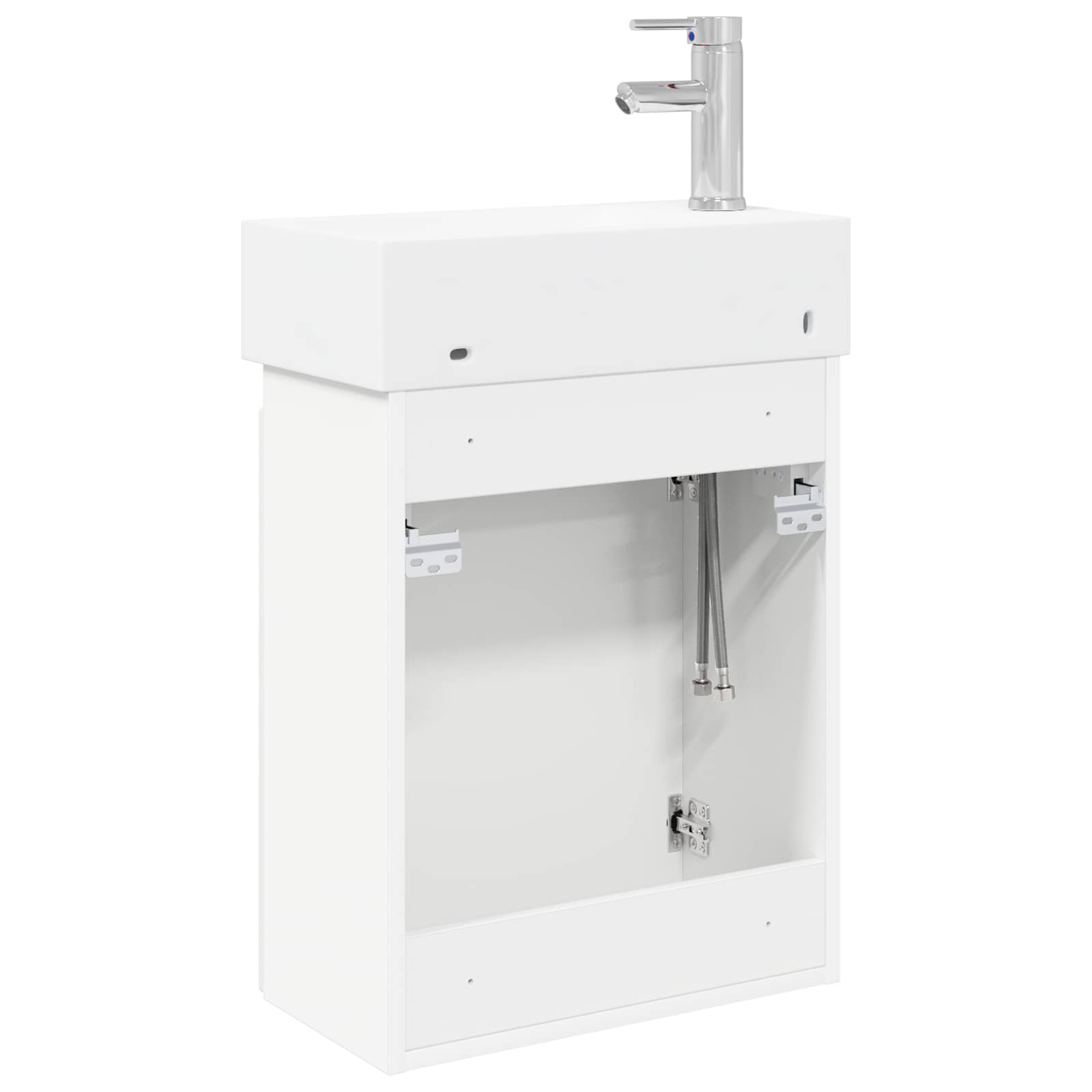 Μονάδα μπάνιου με βρύση Λευκό 45,5 x 22,5 x 84 εκ - Pakobazaar