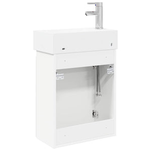 Μονάδα μπάνιου με βρύση Λευκό 45,5 x 22,5 x 84 εκ - Pakobazaar