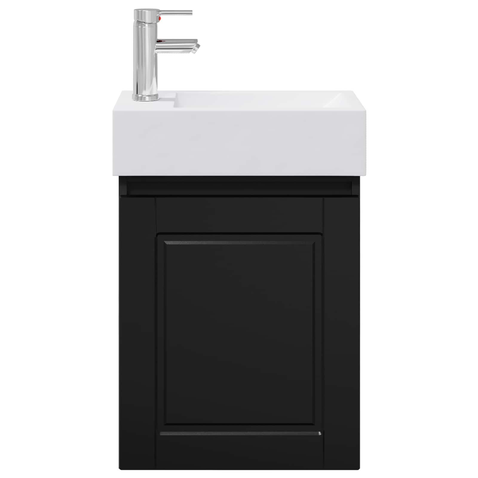 Μονάδα μπάνιου με βρύση Μαύρο 45,5 x 22,5 x 84 εκ - Pakobazaar