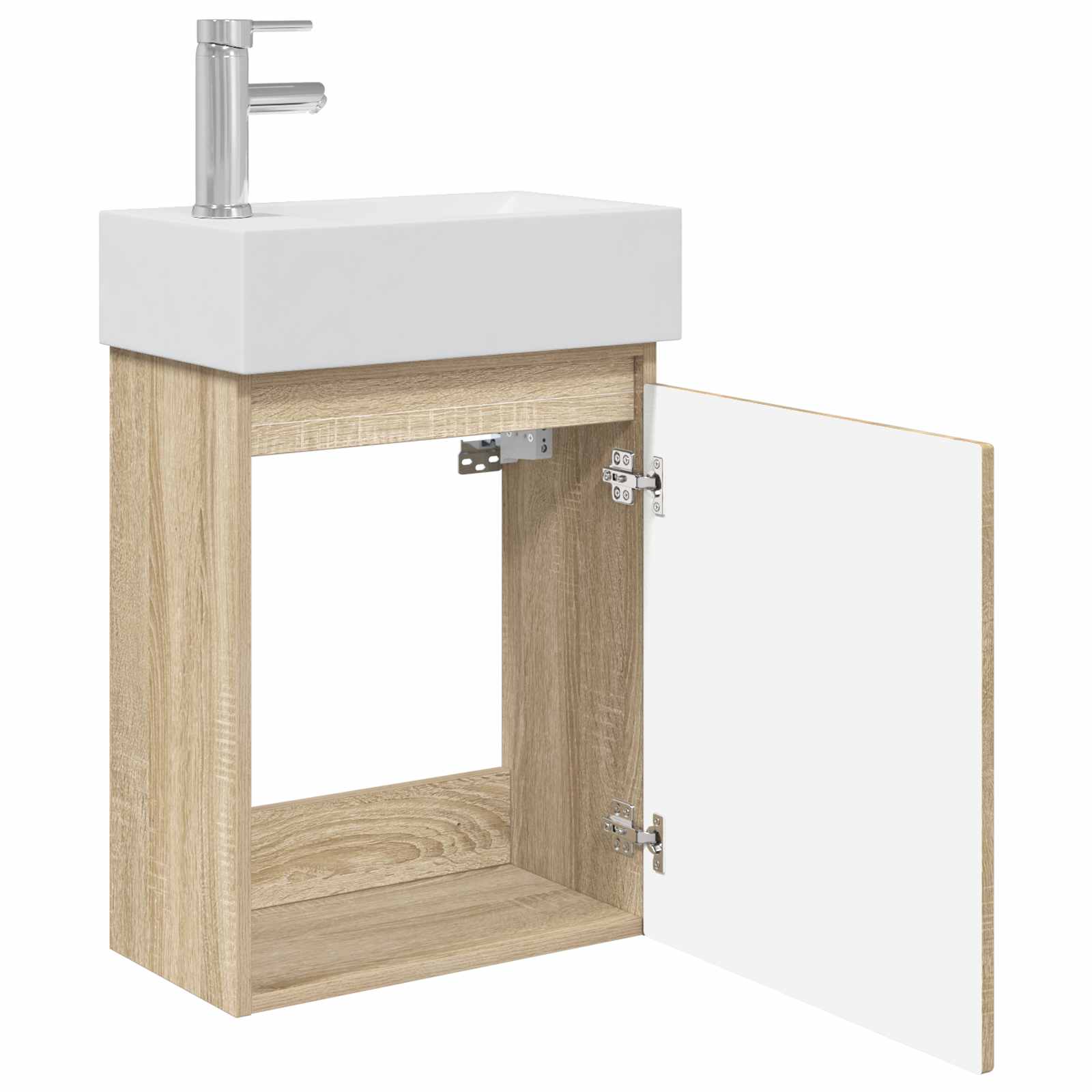 Μονάδα μπάνιου με βρύση Sonoma Δρυς 45,5 x 22,5 x 84 εκ - Pakobazaar