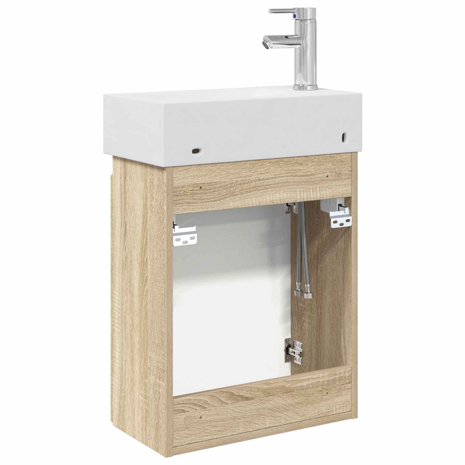 Μονάδα μπάνιου με βρύση Sonoma Δρυς 45,5 x 22,5 x 84 εκ - Pakobazaar