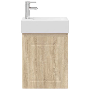 Μονάδα μπάνιου με βρύση Sonoma Δρυς 45,5 x 22,5 x 84 εκ - Pakobazaar