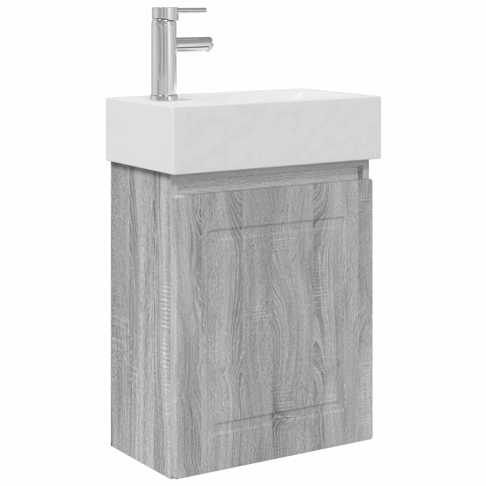 Μονάδα μπάνιου με βρύση Γκρι Sonoma 45,5 x 22,5 x 84 εκ - Pakobazaar