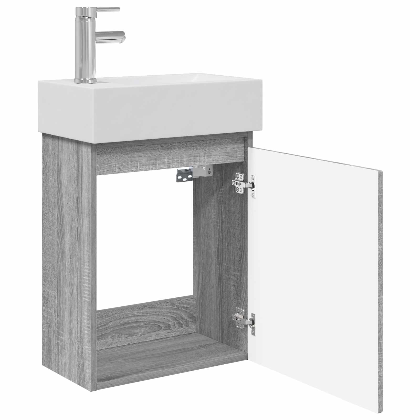 Μονάδα μπάνιου με βρύση Γκρι Sonoma 45,5 x 22,5 x 84 εκ - Pakobazaar