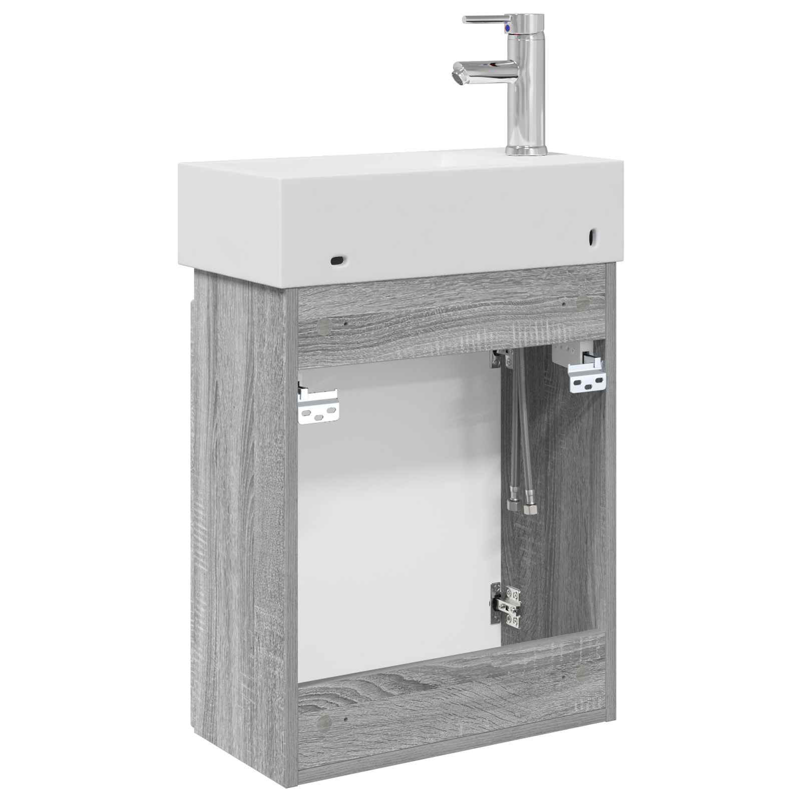 Μονάδα μπάνιου με βρύση Γκρι Sonoma 45,5 x 22,5 x 84 εκ - Pakobazaar