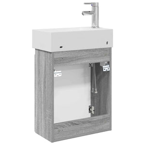 Μονάδα μπάνιου με βρύση Γκρι Sonoma 45,5 x 22,5 x 84 εκ - Pakobazaar