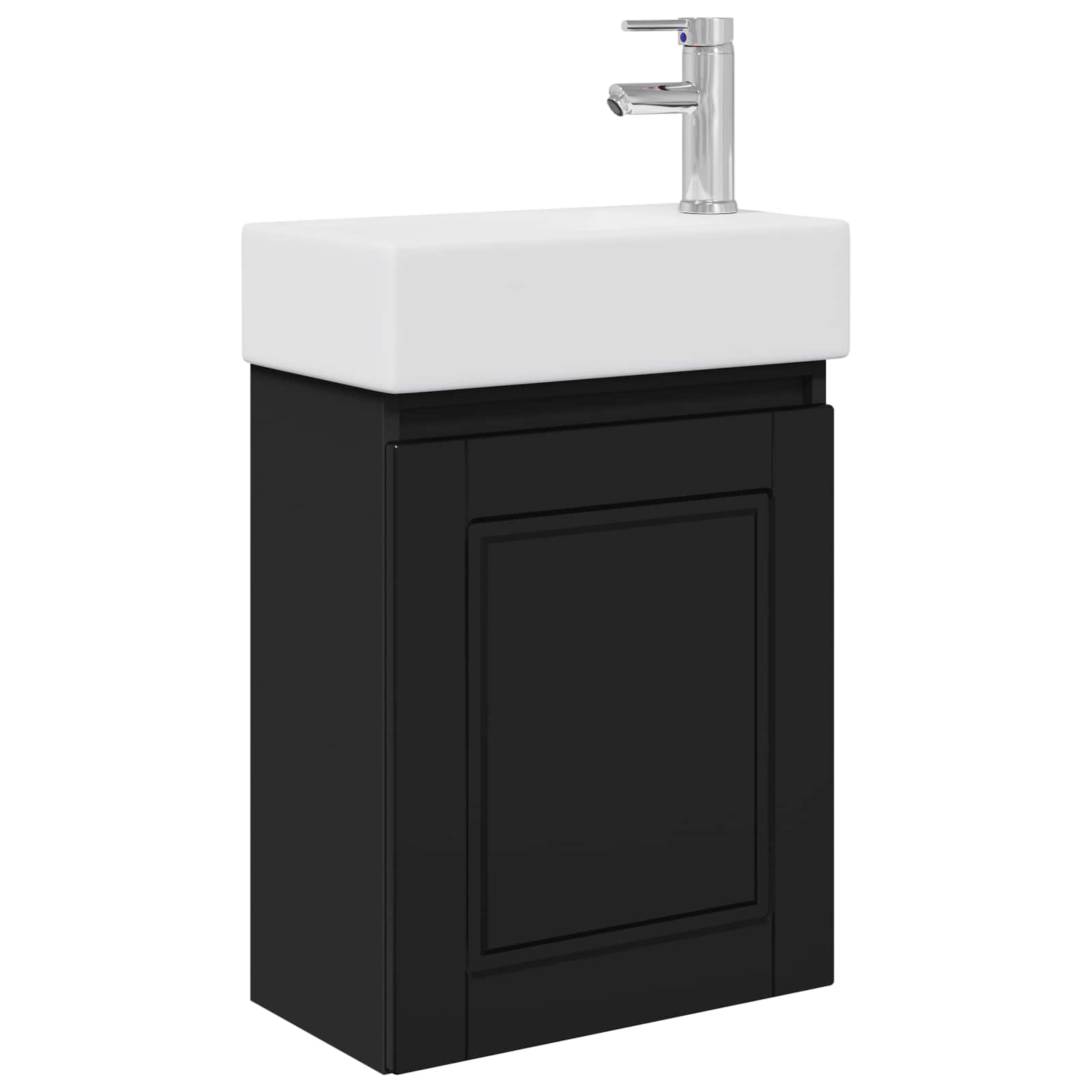 Μονάδα μπάνιου με βρύση Μαύρο 45,5 x 22,5 x 84 εκ - Pakobazaar
