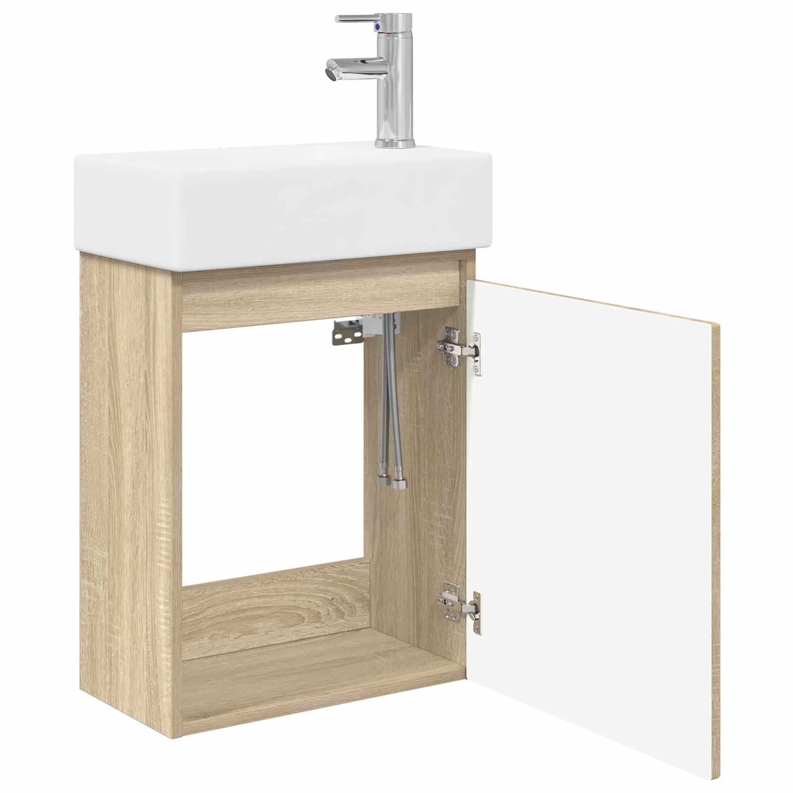 Μονάδα μπάνιου με βρύση Sonoma Δρυς 45,5 x 22,5 x 84 εκ - Pakobazaar