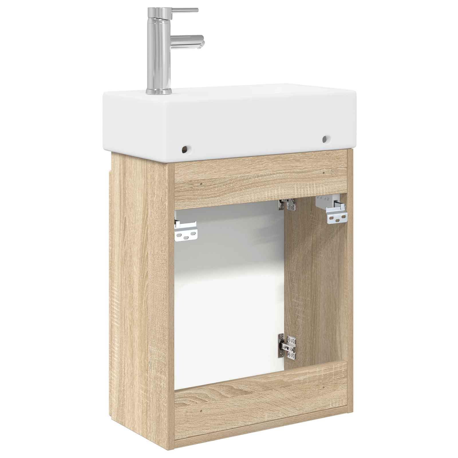 Μονάδα μπάνιου με βρύση Sonoma Δρυς 45,5 x 22,5 x 84 εκ - Pakobazaar