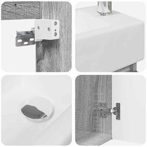Μονάδα μπάνιου με βρύση Γκρι Sonoma 45,5 x 22,5 x 84 εκ - Pakobazaar