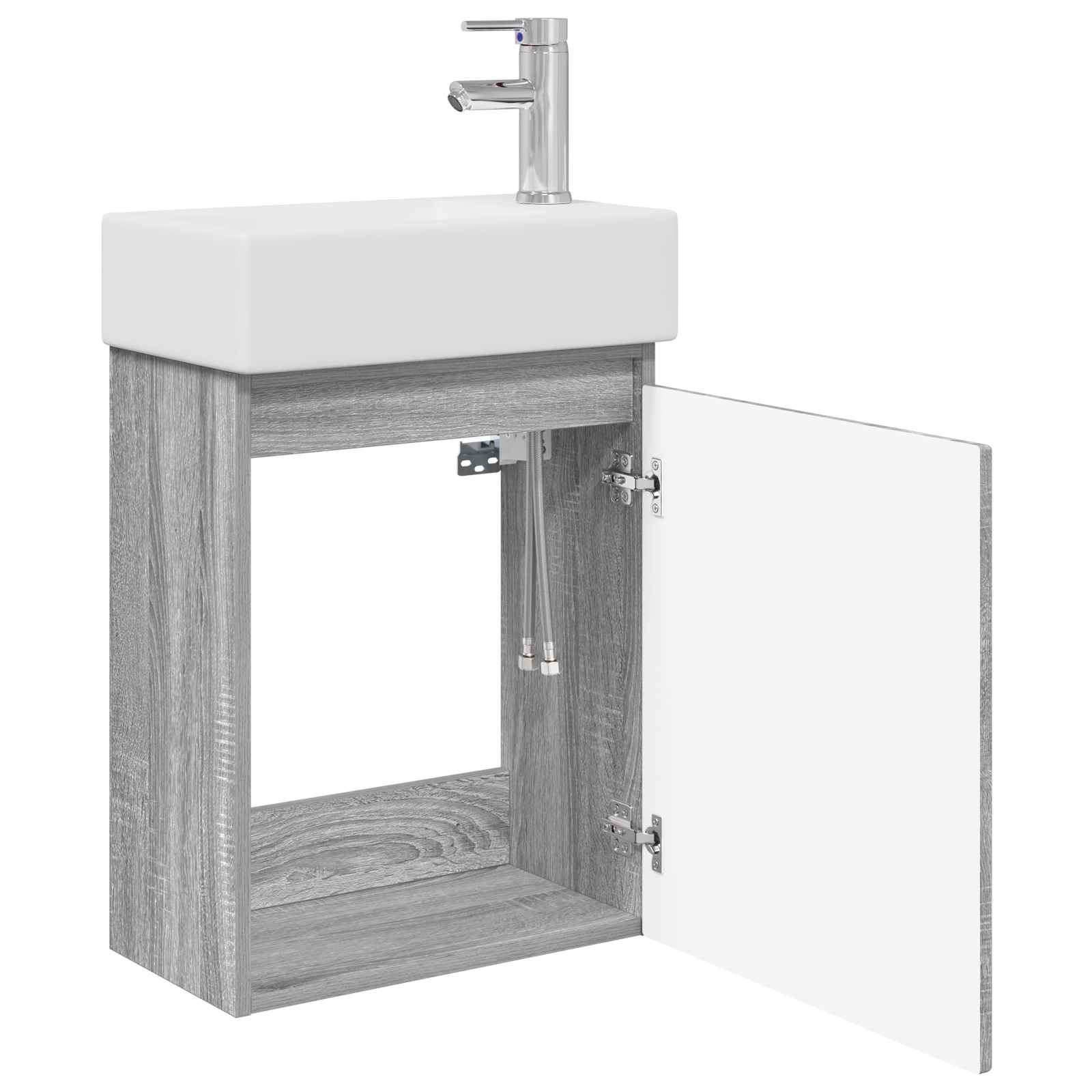 Μονάδα μπάνιου με βρύση Γκρι Sonoma 45,5 x 22,5 x 84 εκ - Pakobazaar