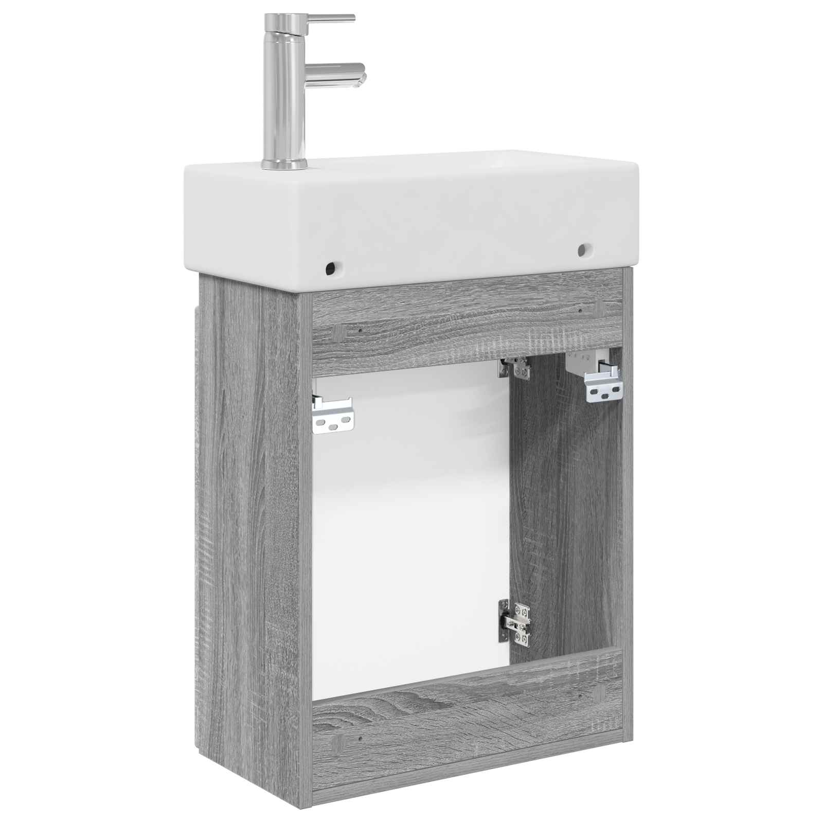 Μονάδα μπάνιου με βρύση Γκρι Sonoma 45,5 x 22,5 x 84 εκ - Pakobazaar