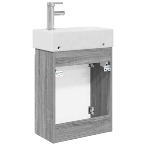 Μονάδα μπάνιου με βρύση Γκρι Sonoma 45,5 x 22,5 x 84 εκ - Pakobazaar