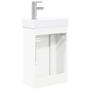 Μονάδα μπάνιου με βρύση Λευκό 40,5 x 22,5 x 62 εκ. - Pakobazaar
