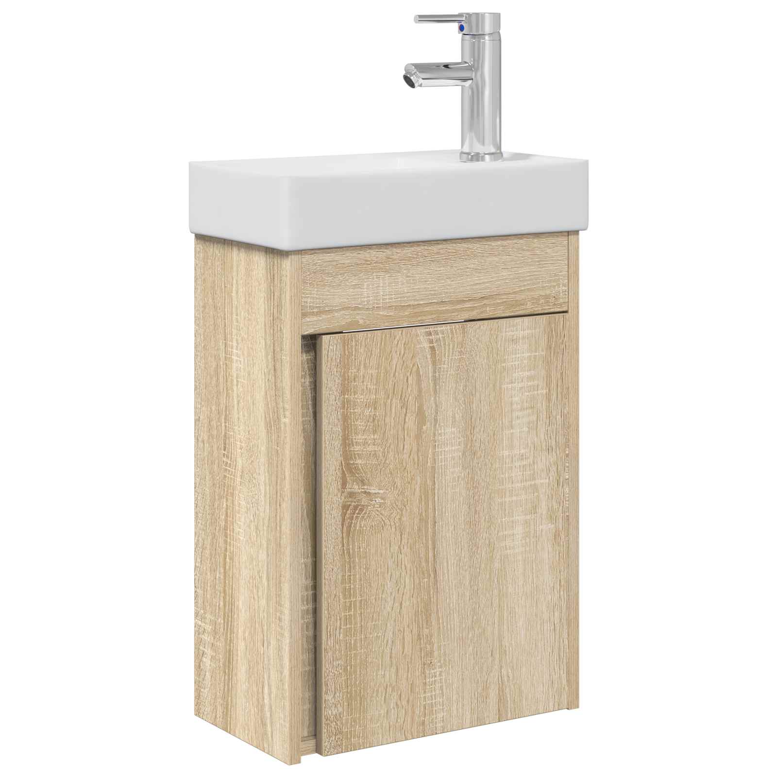 Μονάδα μπάνιου με βρύση Sonoma Δρυς 40,5 x 22,5 x 62 εκ. - Pakobazaar