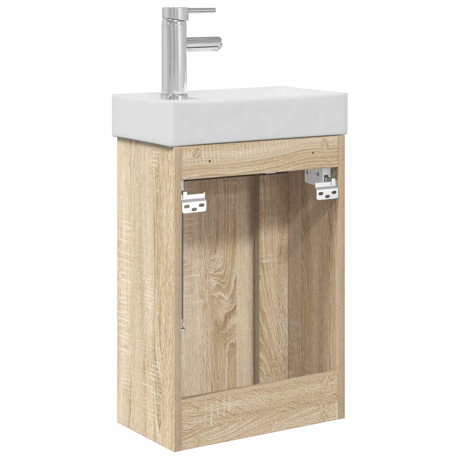 Μονάδα μπάνιου με βρύση Sonoma Δρυς 40,5 x 22,5 x 62 εκ. - Pakobazaar