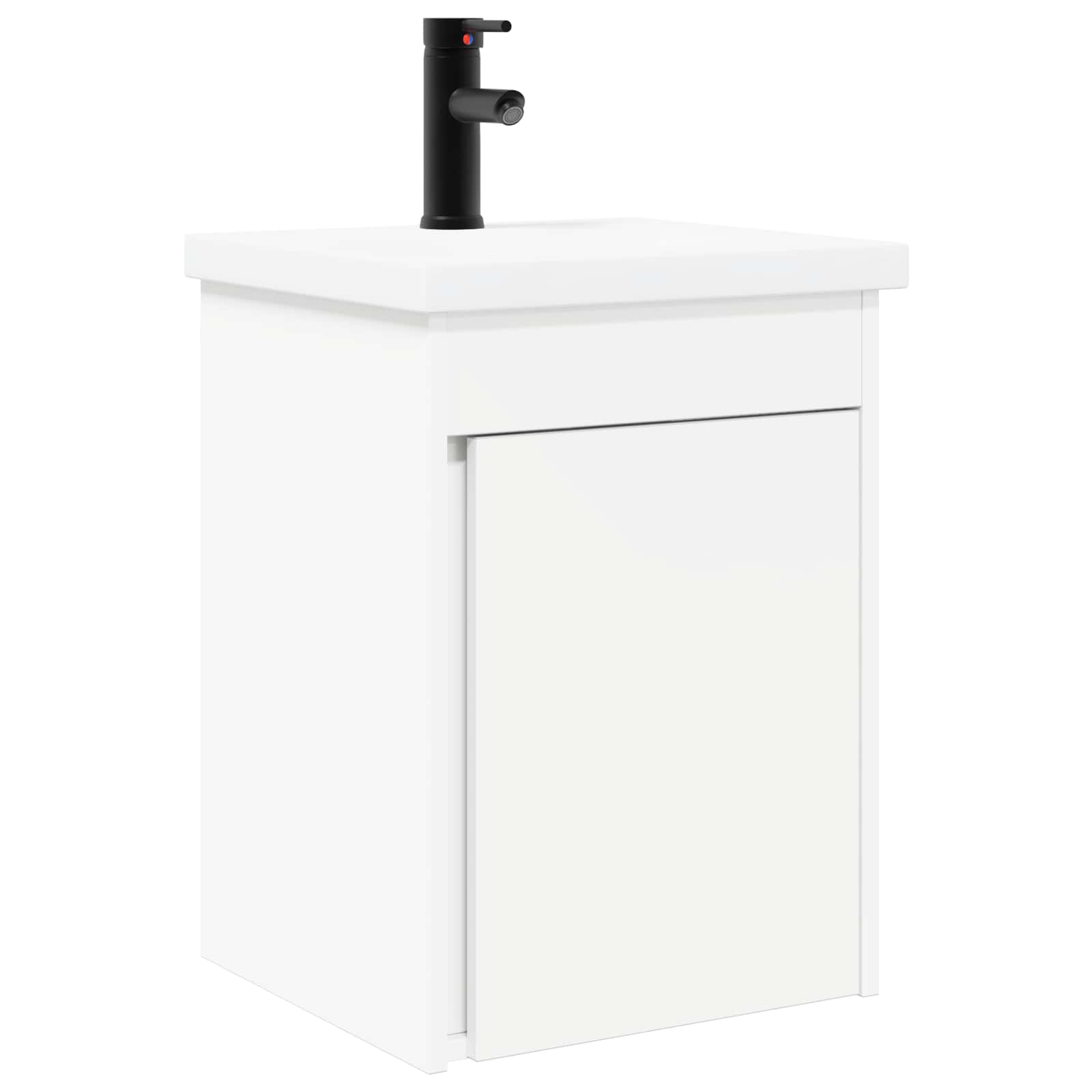 Μπάνια Βανίτσα με Βρύση Λευκός 42 x 40 x 74,5 εκ - Pakobazaar