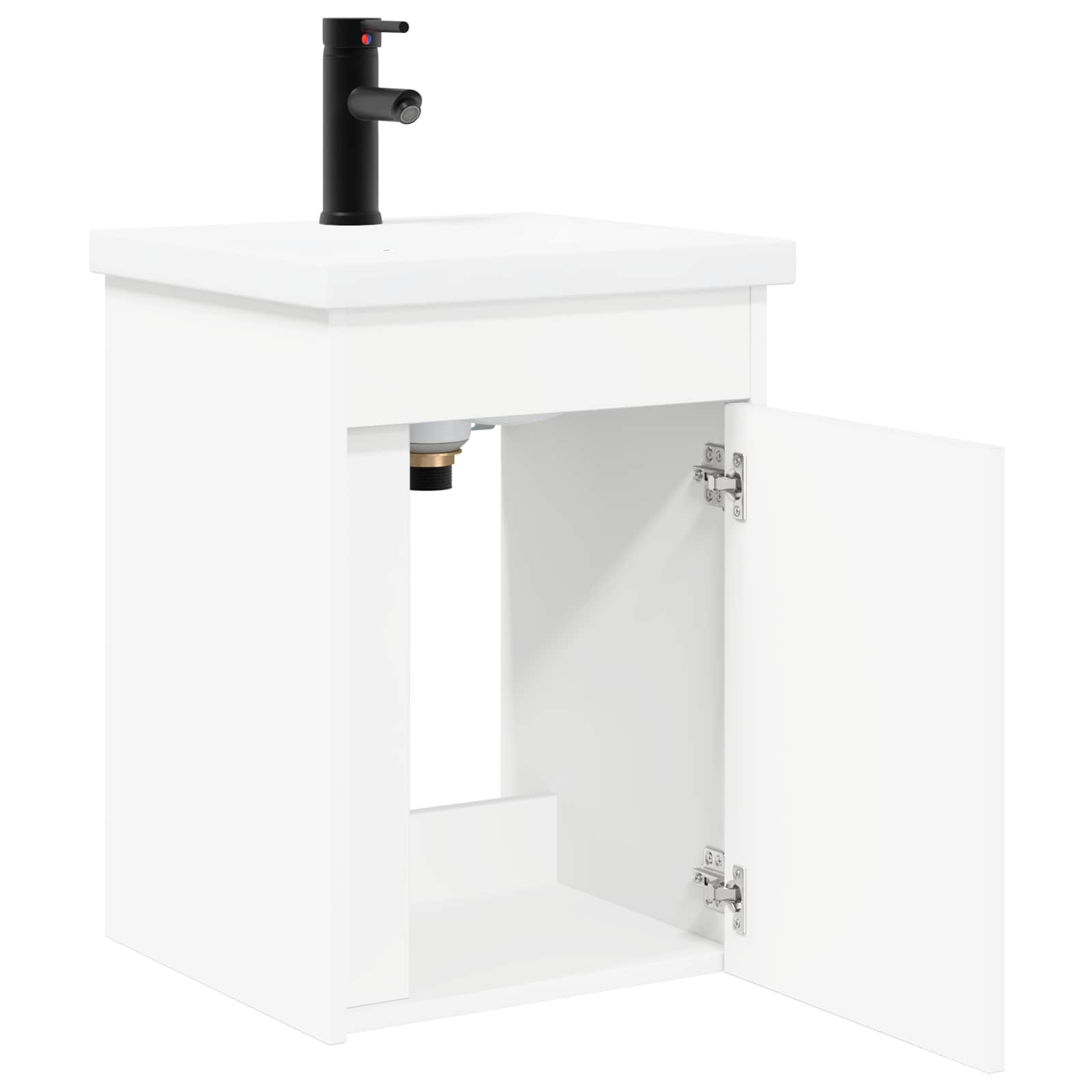 Μπάνια Βανίτσα με Βρύση Λευκός 42 x 40 x 74,5 εκ - Pakobazaar