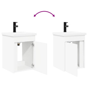 Μπάνια Βανίτσα με Βρύση Λευκός 42 x 40 x 74,5 εκ - Pakobazaar