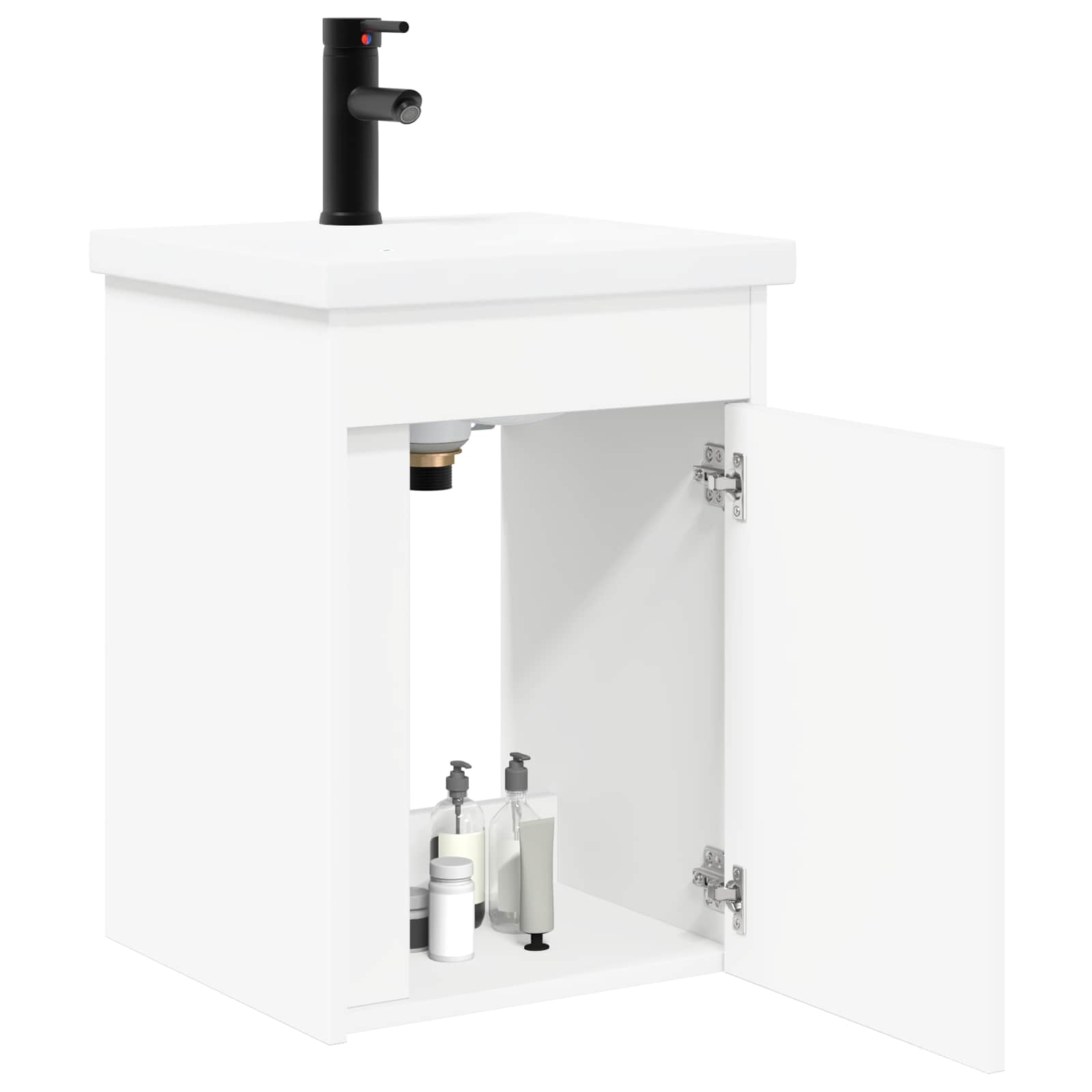 Μπάνια Βανίτσα με Βρύση Λευκός 42 x 40 x 74,5 εκ - Pakobazaar