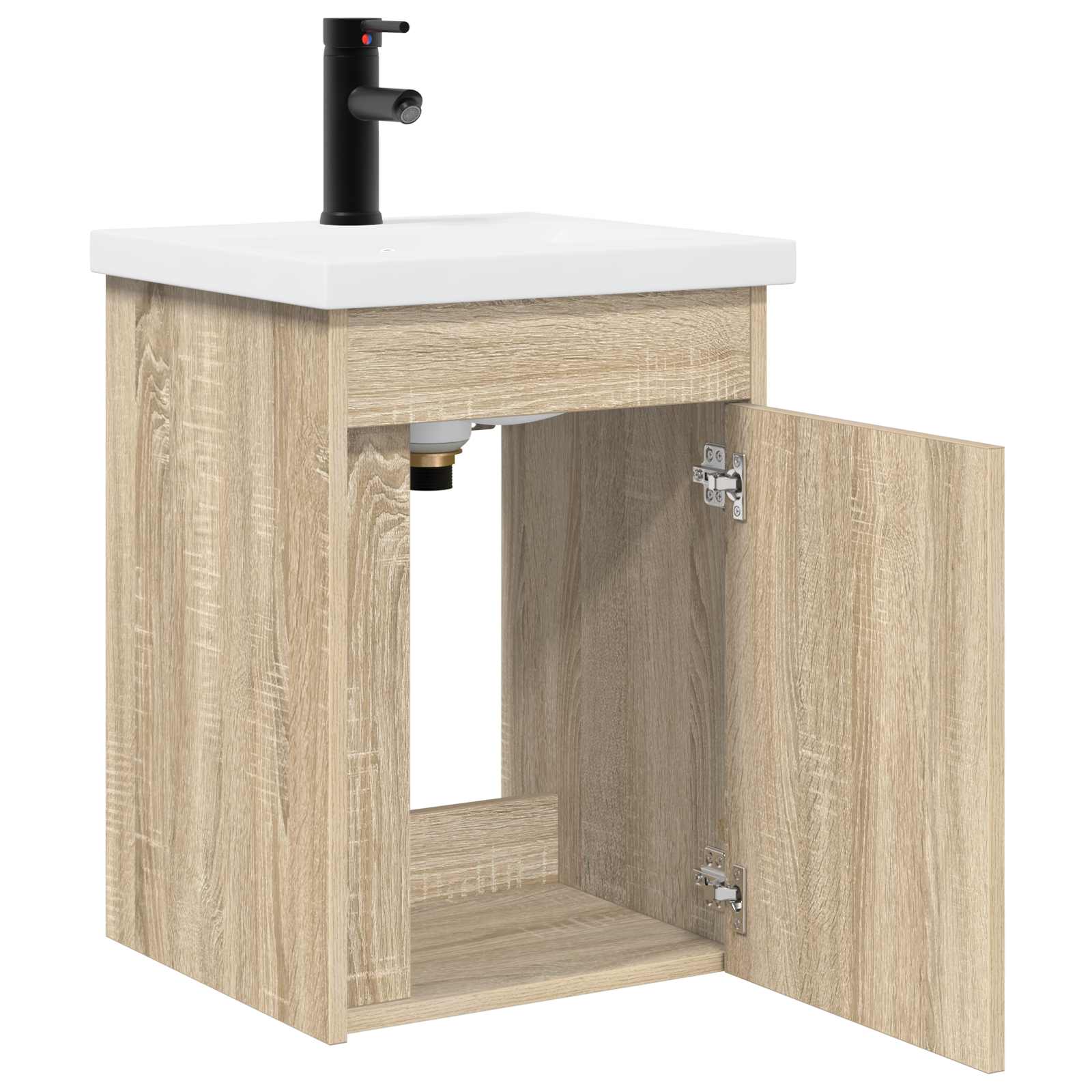 Μονάδα μπάνιου με βρύση Sonoma Δρυς 42 x 40 x 74,5 εκ - Pakobazaar