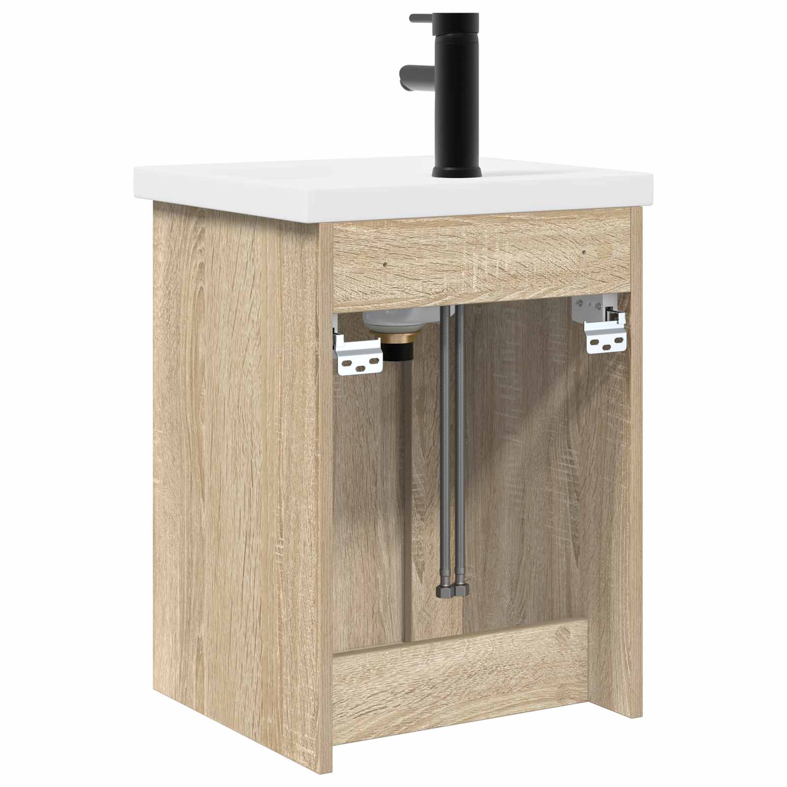 Μονάδα μπάνιου με βρύση Sonoma Δρυς 42 x 40 x 74,5 εκ - Pakobazaar