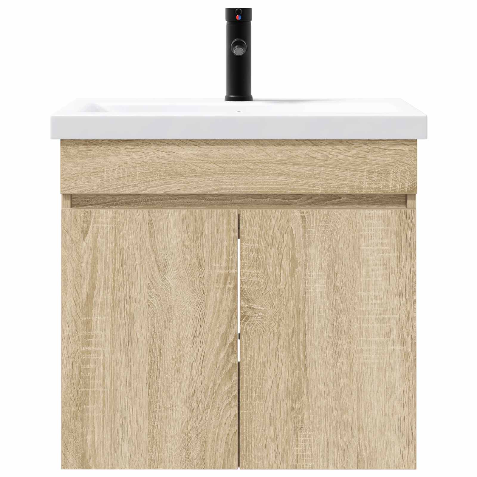 Μονάδα μπάνιου με βρύση Sonoma Δρυς 61 x 40 x 74,5 εκ. - Pakobazaar